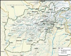 Afghanistan Topographical Map