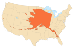 Alaska Area Compared To Conterminous Us