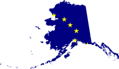 Alaska Flag Map