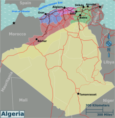 Algeria Regions Map