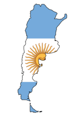 Argentina Flag Map