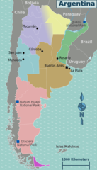 Argentina Regions Map