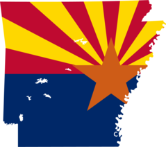 Arizona Flag Map