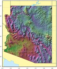 Arizona Relief Map 1