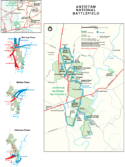 Battlefield of Antietam (sharpsburg) Map