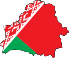 Belarus Flag Map