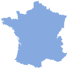 Blank France Map