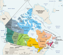 Canada Provinces And Territories Map