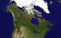 Canada Satellite Map