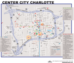 Charlotte Downtown Map (city Center)