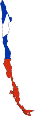 Chile Flag Map