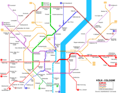 Cologne Metro Map (kln)