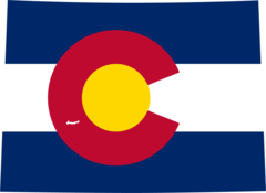 Colorado Flag Map