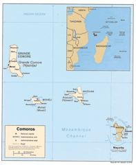 Comoros Map