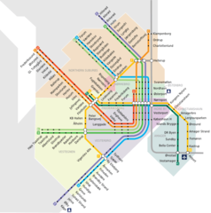 Copenhagen Stog Metro Districts