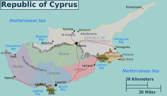 Cyprus Regions Map