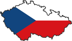 Czech Republic Flag Map