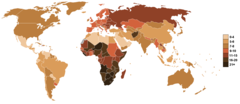 Death Rate World Map