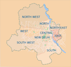 Delhi Districts Map