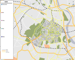 Delhi Map India