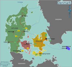 Denmark Regions Map