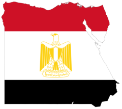 Egypt Flag Map