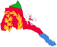 Eritrea Flag Map