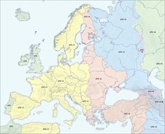 Europe Time Map