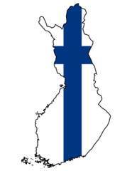 Finland Flag Map