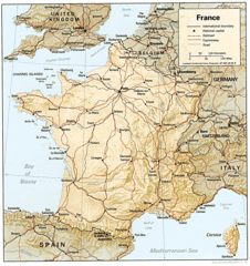 France Shaded Relief Gif