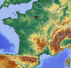 France Relief Map