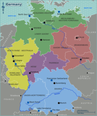 Germany Regions Map