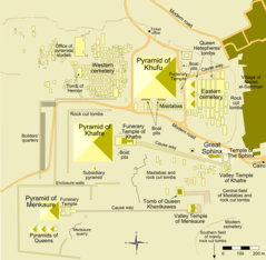 Giza Pyramid Complex Map