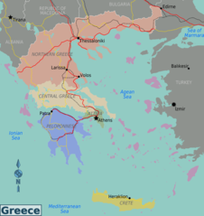 Greece Regions Map