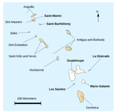 Guadeloupe Island Map