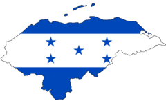 Honduras Flag Map