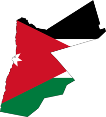 Jordan Flag Map