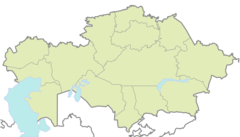 Kazakhstan Blank Map