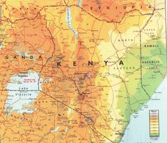 Kenya Physical Map