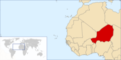 Location of Niger