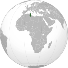 Location of Tunisia