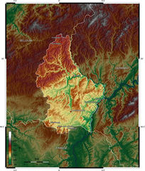 Luxembourg Topographic Map