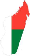 Madagascar Flag Map