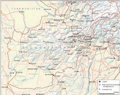 Map Of Afghanistan And Its Neighbors