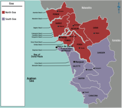 Map India Goa