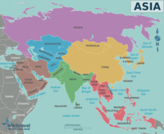 Map of Asia