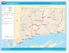 Map of Connecticut Na