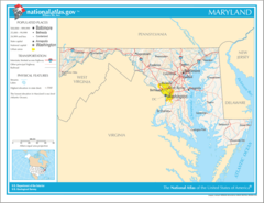 Map of Maryland Na