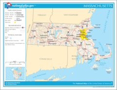 Map of Massachusetts Na