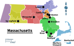 Map of Massachusetts Regions